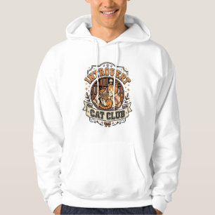 Sudadera Club de Gatos Introvertidos Gato Introvertido Anti