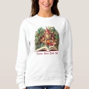 Sudadera Club de lectura navideño festivo