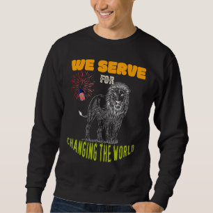 Sudadera Club de Leones que servimos para cambiar el mundo