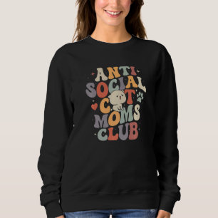 Sudadera club de madres de gatos antisociales para gatos ge