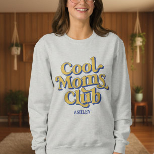 Sudadera Club de Madres Geniales Diseño de Estilo de Texto 