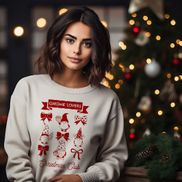 Sudadera Club de Navidades Coquette Gnome Lovers - Rojo | B