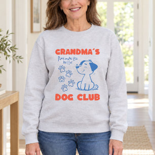Sudadera Club de Perros de la Abuela Huellas de Pata de Cac