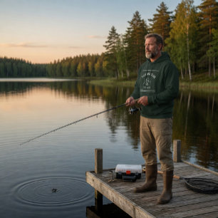 Sudadera Club de Pesca Verde