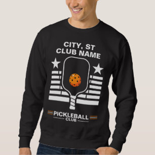 Sudadera Club de Pickleball Nombre Personalizado Pickleball