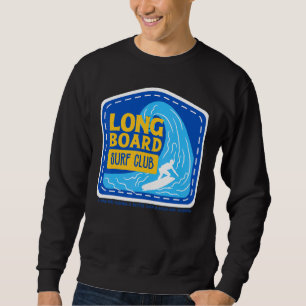 Sudadera Club De Surf De Tabla Larga Celebración De Verano