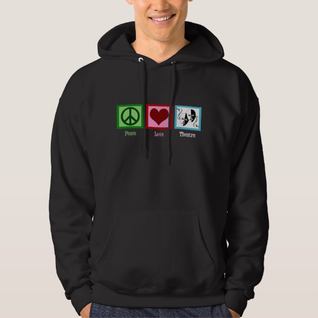 Sudadera Club de Teatro Peace Love (Anverso)