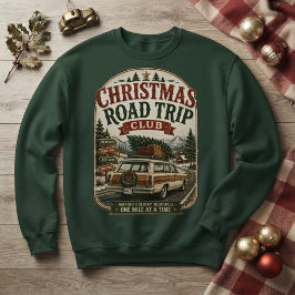 Sudadera Club de viaje de Navidad Vagón de estación vintage