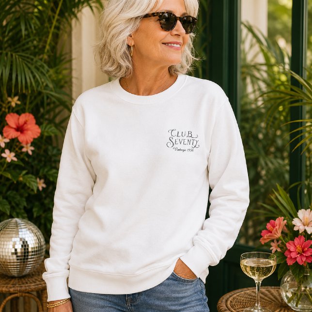 Sudadera Club Setenta Cumpleaños Vintage (Subido por el creador)