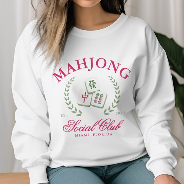 Sudadera Club Social de Mahjong Personalizado (Subido por el creador)