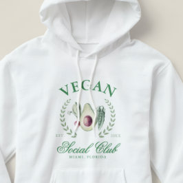 Sudadera Club Social Vegano Personalizado Lugar y Año