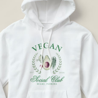 Sudadera Club Social Vegano Personalizado Lugar y Año