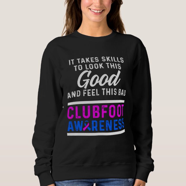 Sudadera Clubfoot Awareness Warrior Feel CTEV TEV Survivor (Anverso)