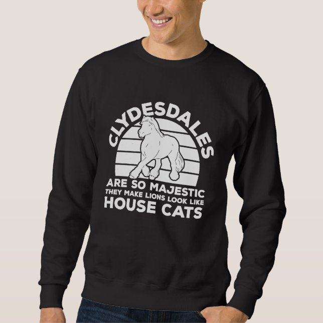 Sudadera Clydesdale Rider Scottish Horse Clydesdale Horseba (Anverso)
