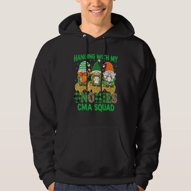 Sudadera Cma Squad Colgando Con Mis Gnomies Irish Patrick D (Anverso)