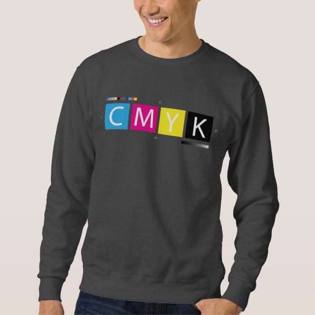 Sudadera CMYK preprensan colores (Anverso)