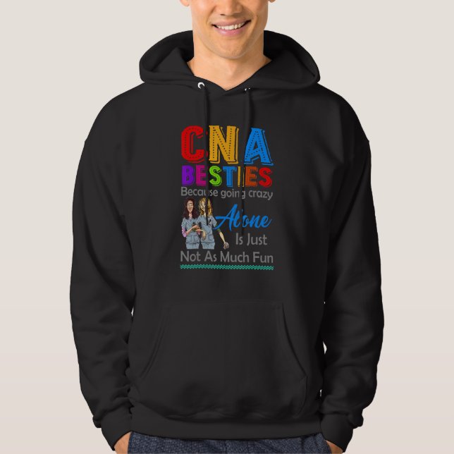 Sudadera Cna Besties Porque Ir Loco Solo No Es Divertido N (Anverso)