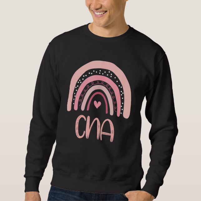 Sudadera Cna Cute Boho Pink Rainbow Certified Assis (Anverso)