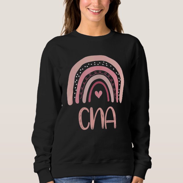 Sudadera Cna Cute Boho Pink Rainbow Certified Assis (Anverso)
