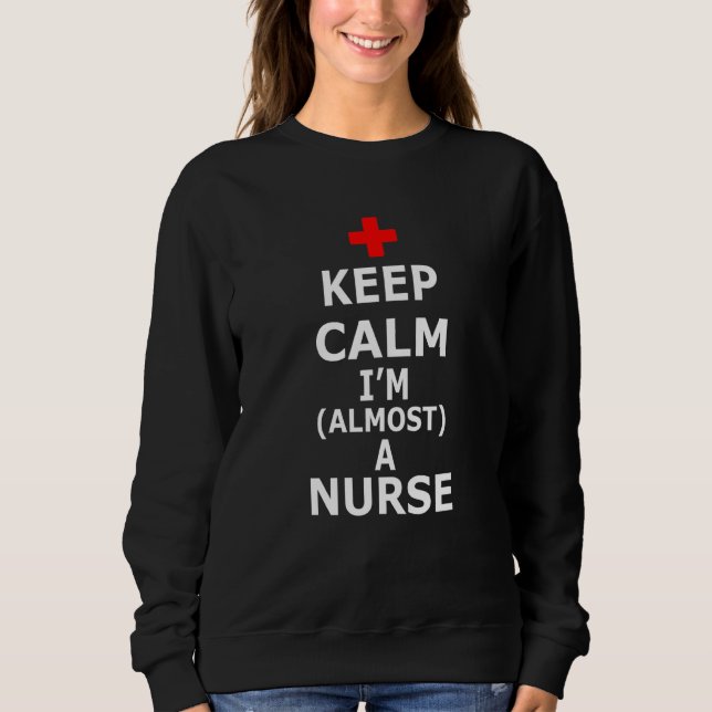Sudadera Cna Hospital Salud Medicina Rn Mantener La Calma I (Anverso)