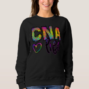 Sudadera CNA Life Nurse Leopardo CMA CNA Tie Dye Para Muje