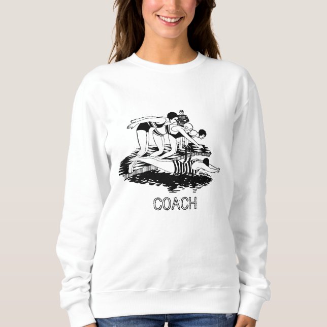 Sudadera COACH de nadadores retro (Anverso)