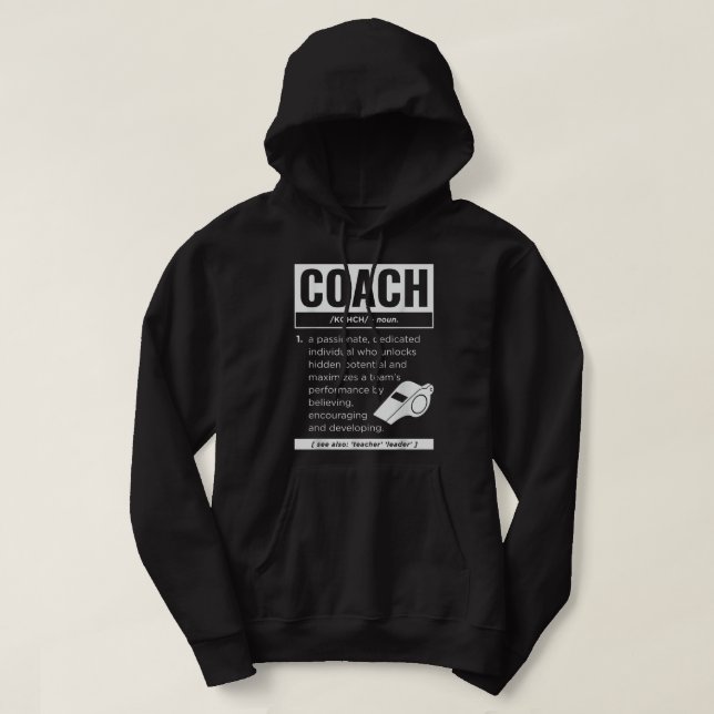 Sudadera Coach Definition Sport Games Entrenador Coaching F (Diseño del anverso)