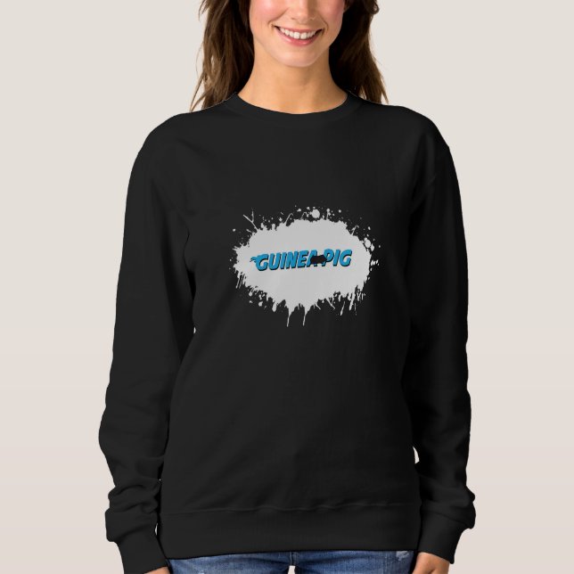 Sudadera Cobaya Animal Diversión Salpicadura (Anverso)