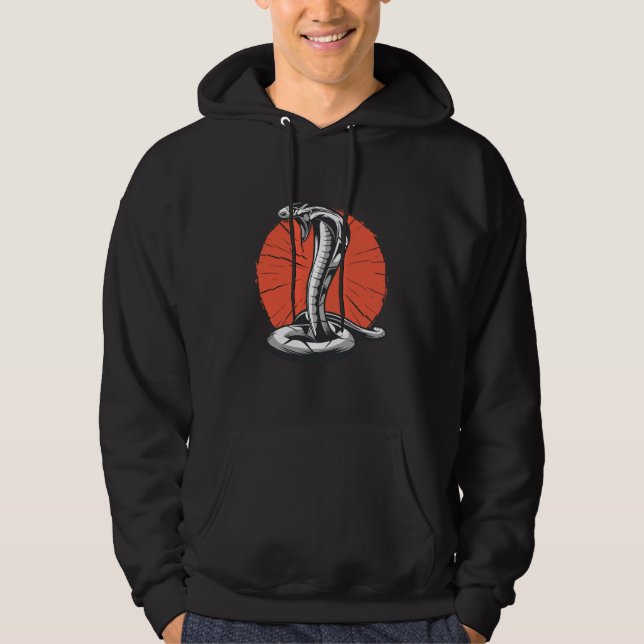 Sudadera Cobra Open Hood, ataque a serpientes (Anverso)