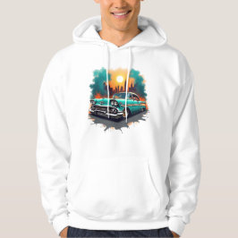 Sudadera Coche Antiguo con Estilo de Grafiti Urbano