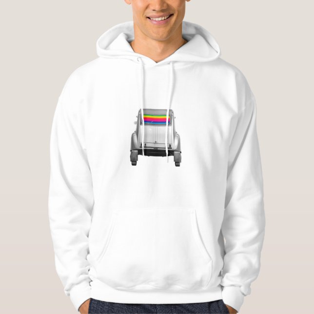 Sudadera Coche + arcoiris (Anverso)