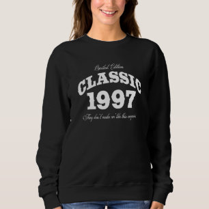 Sudadera Coche clásico vintage de 28 años 1997 28º cumpleañ