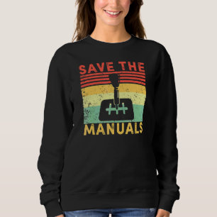Sudadera Coche de transmisión manual Vintage Save The Stick