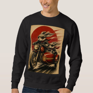 Sudadera Coche lateral de motocicleta de conejito