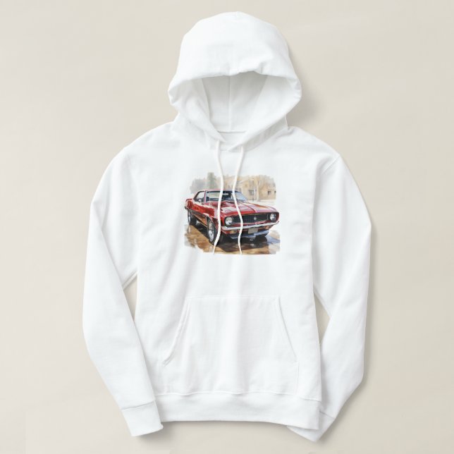 Sudadera Coche muscular clásico (Diseño del anverso)