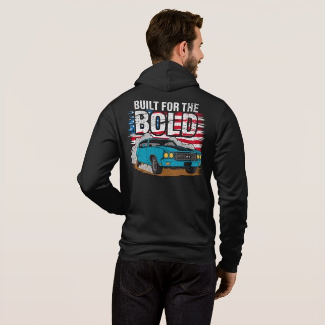 Sudadera Coche muscular clásico (Reverso completo)