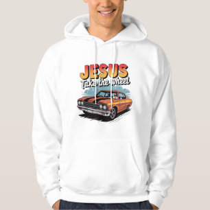 Sudadera Coche Musculoso Antiguo 'Jesús Toma el Volante'