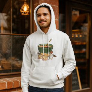 Sudadera Cocina acogedora con ingredientes para hacer pan d