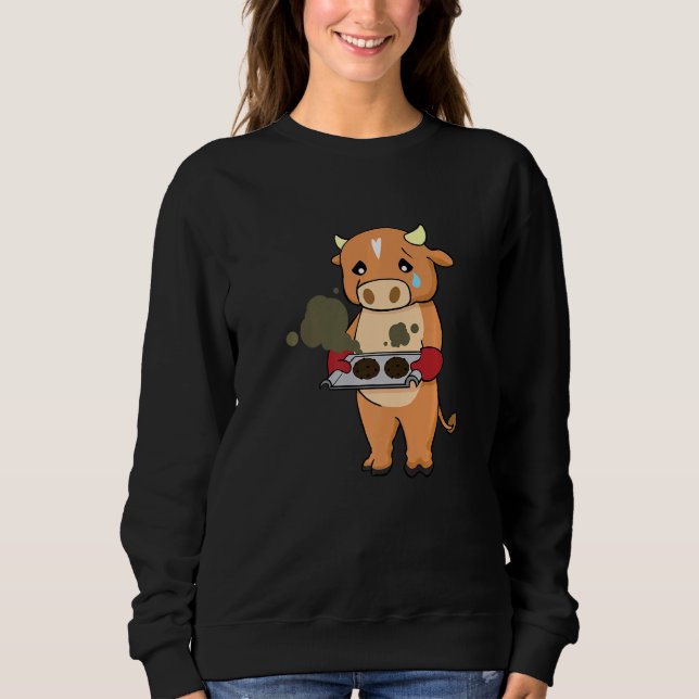 Sudadera Cocina de carne de vaca equivocada: Cocina de pana (Anverso)