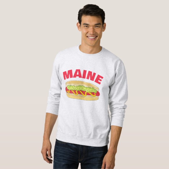 Sudadera Cocina de comida Maine Red Snapper Hotdog Portland (Anverso completo)