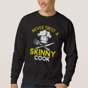 Sudadera Cocina de Gorra Chef que nunca confía en un cocine