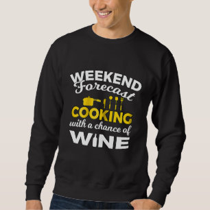 Sudadera Cocina de Mujeres Con Posibilidad de Vino Divertid