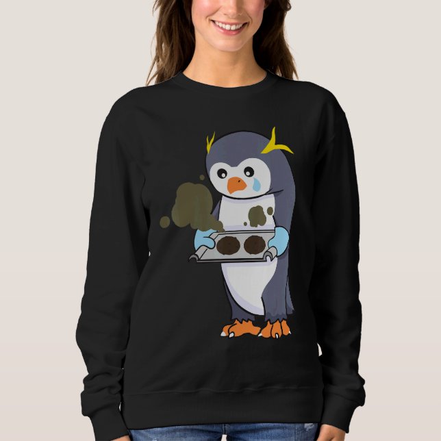 Sudadera Cocina de panadería Pingüino Falso (Anverso)
