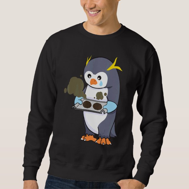Sudadera Cocina de panadería Pingüino Falso (Anverso)