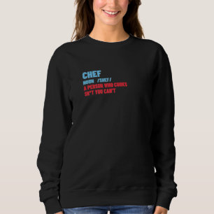 Sudadera Cocina divertida de la definición del chef