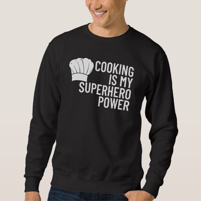 Sudadera Cocina Mi Superhéroe Power Chef Cook Grill 2 (Anverso)