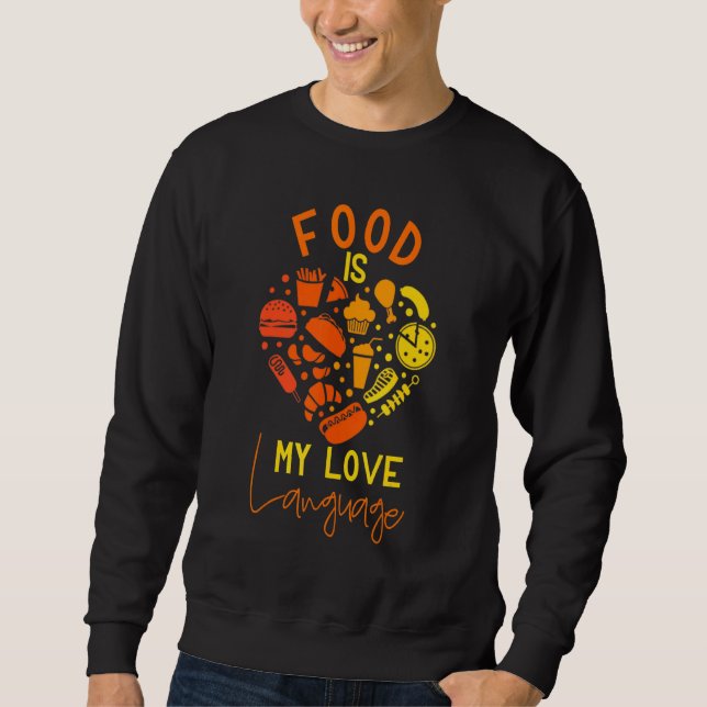 Sudadera Cocina Retro De Cocina Cocinera Es Mi Lenguaje De  (Anverso)