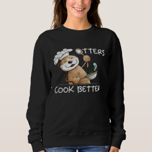 Sudadera Cocinero Nutria Divertido con Sartén para Entusias