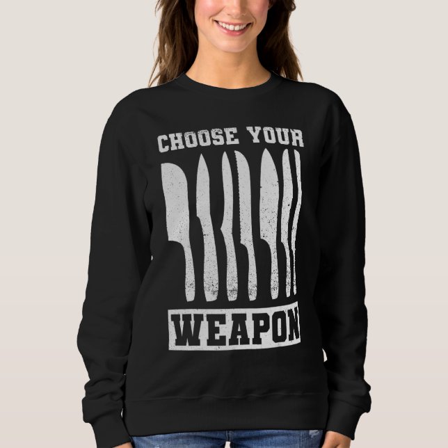 Sudadera Cocineros Eligen Su Arma Sous Chefs Cocinando (Anverso)