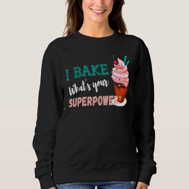 Sudadera Cocino cuál es tu panadero de superpoder (Anverso)